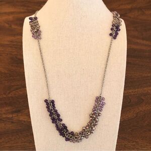 Coldwater Creek | Ombre Sparkle Bead Necklace | 36” Adjustable